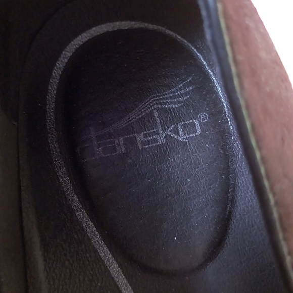 Dansko Oksana Leather Suede Floral Loafers Size 41 - Picture 7 of 10